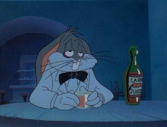 bugs bunny triste ubriaco